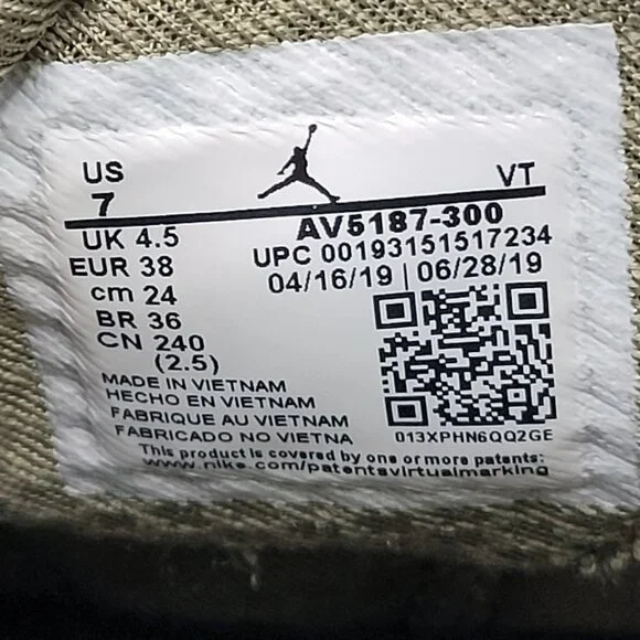 Air Jordan Latitude 720 Women's Green Sneaker AV5187-300 US Size 7